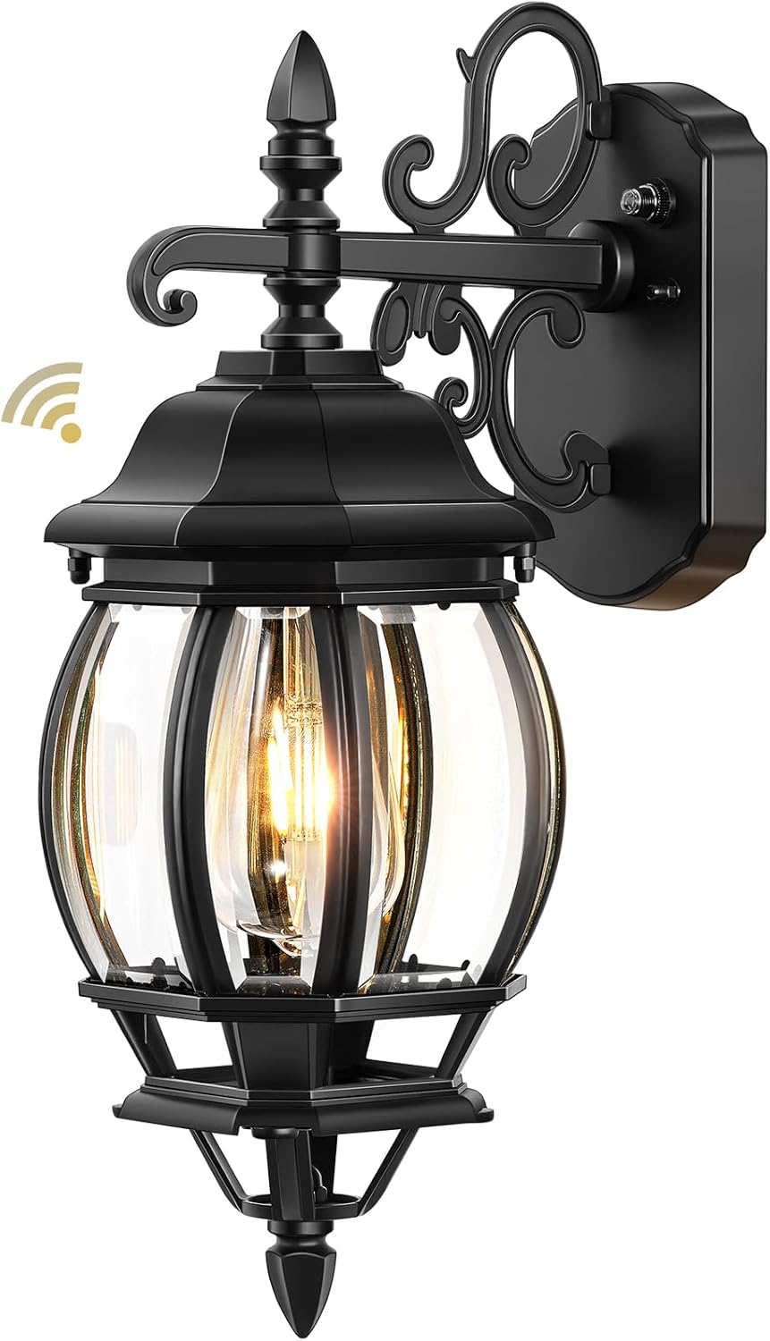 VIANIS Dusk to Dawn Outdoor Wall Sconce for Modern Homes
