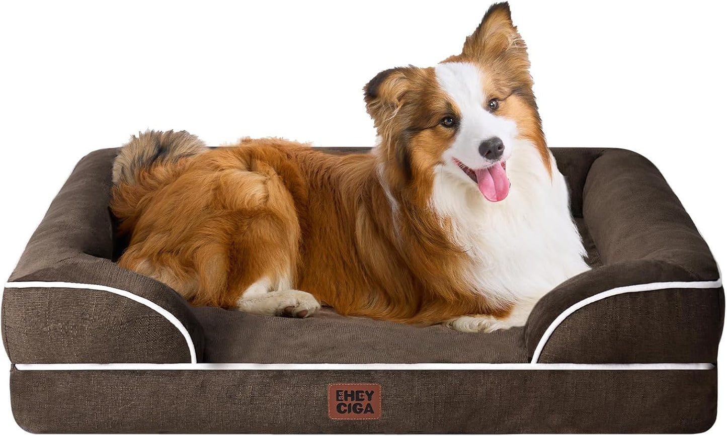 Orthopedic Dog Bed for Large Dogs with Waterproof Memory Foam