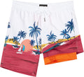 SURF CUZ Mens Swim Trunks 7in with Compression Liner - Quick Dry Men's