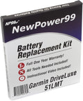 NP99sp NewPower99 Battery Replacement Kit for Garmin DriveLuxe 51LMT