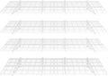 FLEXIMOUNTS 4-Pack 24in x 72in Wall Shelf Garage Storage Rack - Heavy