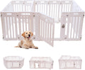 2 Room Dog Playpen with Door - Flexible Two-Room Puppy Pen