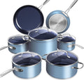 Duralon Blue Ceramic Cookware Set - Diamond Infused Nonstick