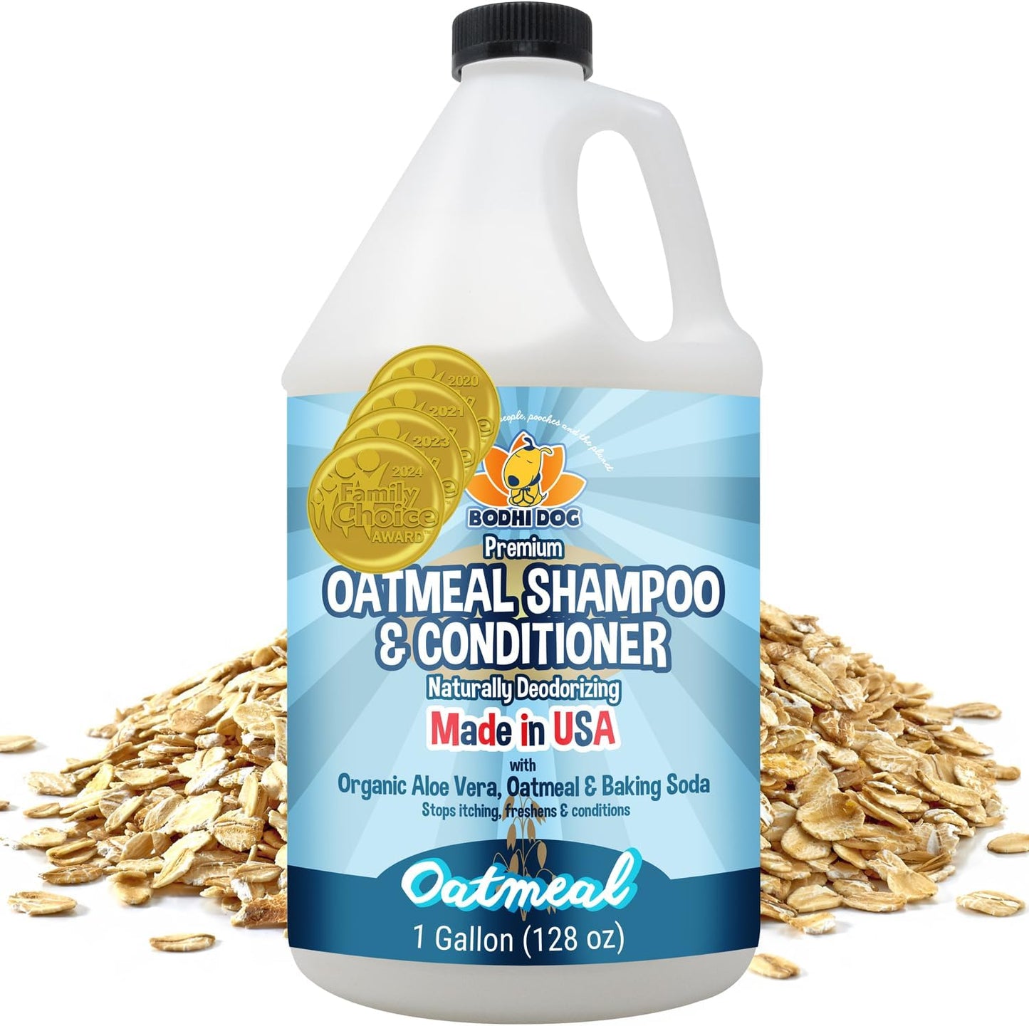 Bodhi Dog Organic Oatmeal Dog Shampoo & Conditioner for Pets