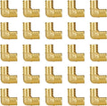 3/4 in Pex 90 Degree Elbow 25-Pack - Lead Free Brass, NSF Certified