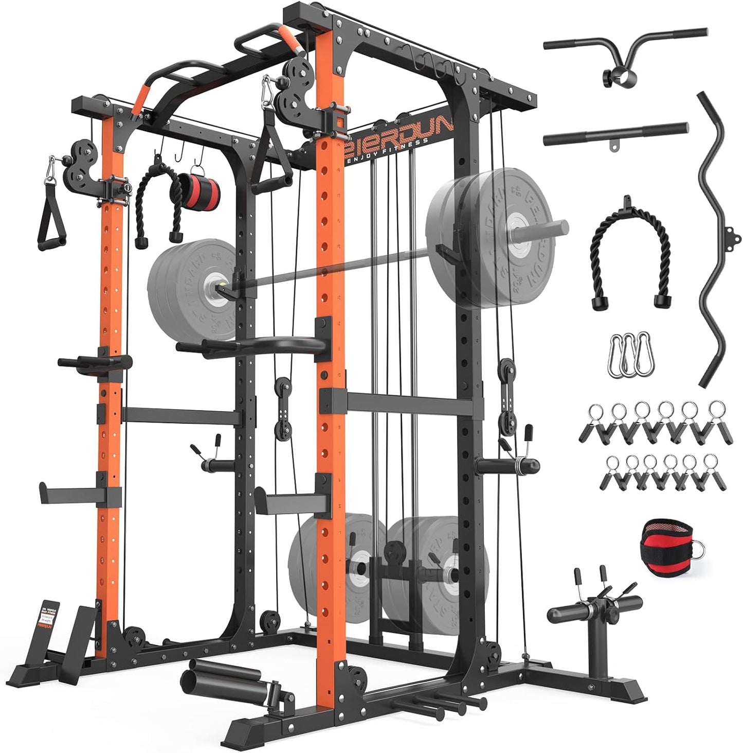 2000LBS Power Rack with Cable System