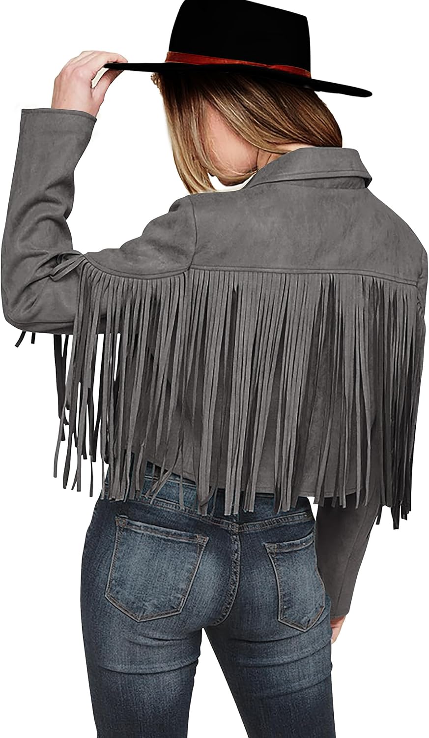 Fringe Faux Suede Leather Jackets for Women - Fall Fashion 2025
