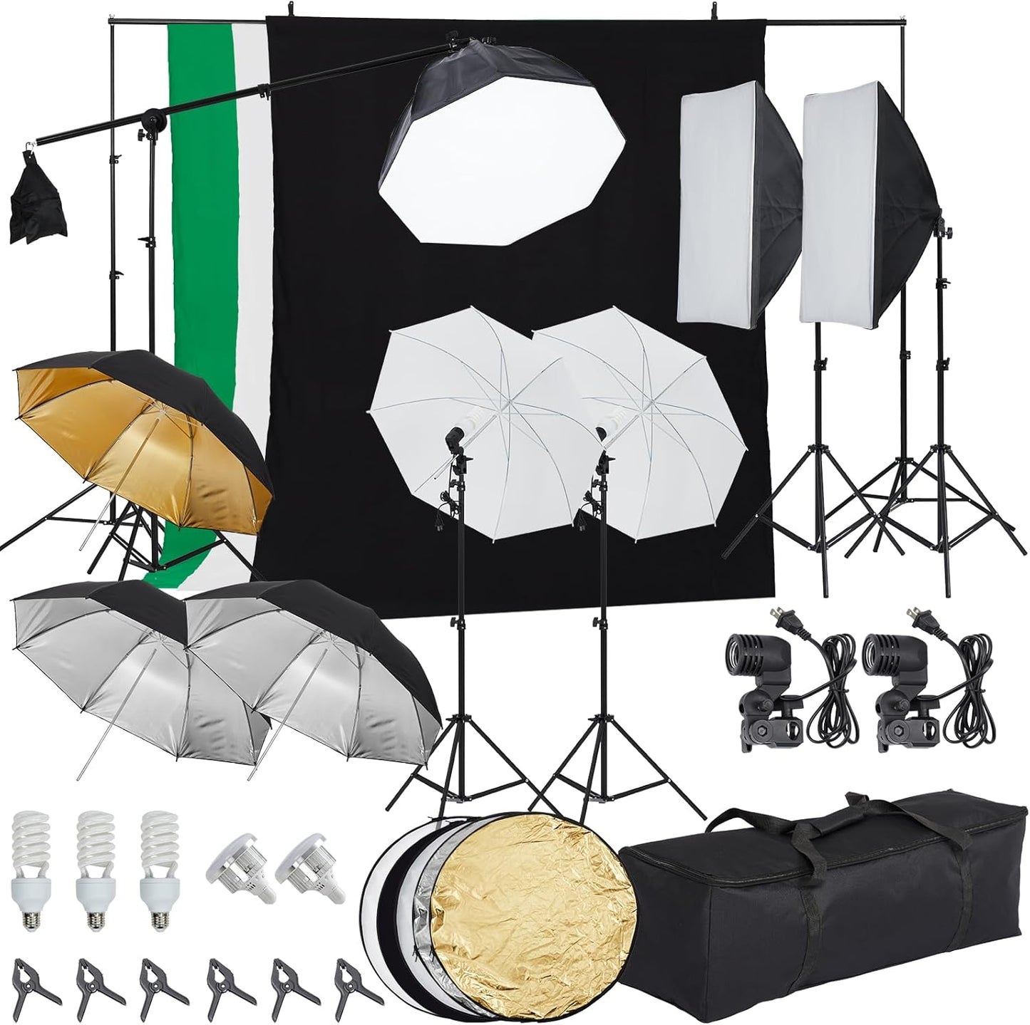 Photography Lighting Kit with Backdrops for Stunning Shoots