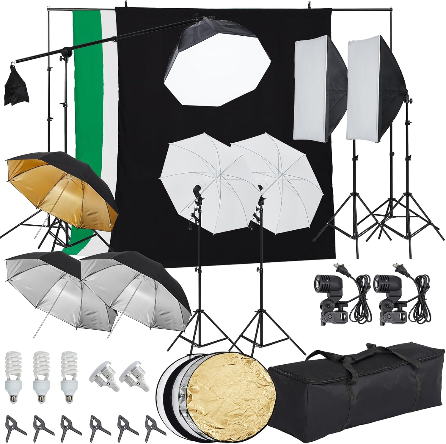 Photography Lighting Kit with Backdrops for Stunning Shoots