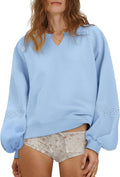 Gacaky Oversized Fleece Sweatshirt for Women - Trendy Fall Style