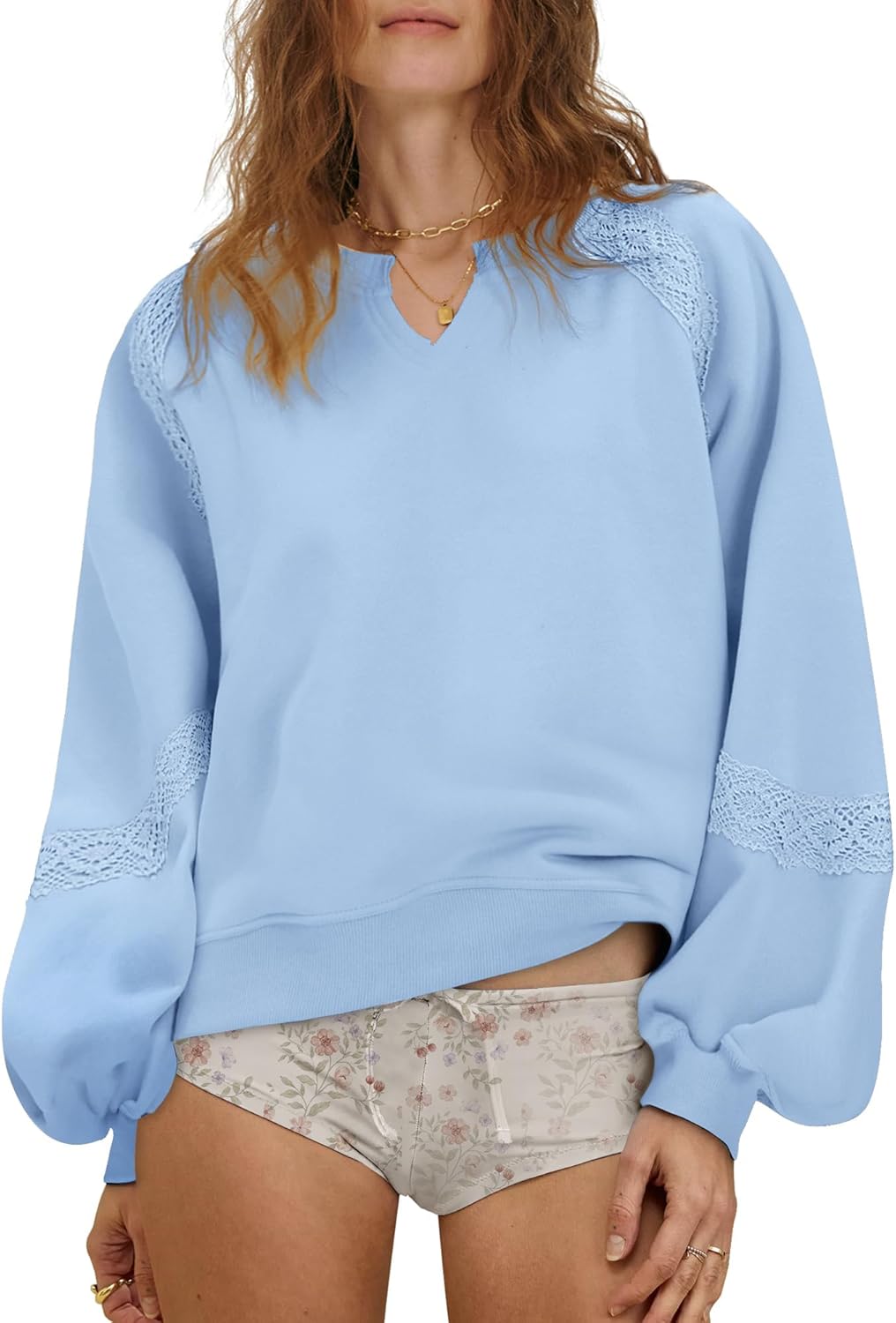 Gacaky Oversized Fleece Sweatshirt for Women - Trendy Fall Style