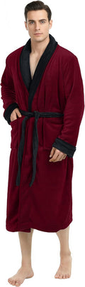 Luxury Plush Fleece Mens Bathrobe for Ultimate Comfort