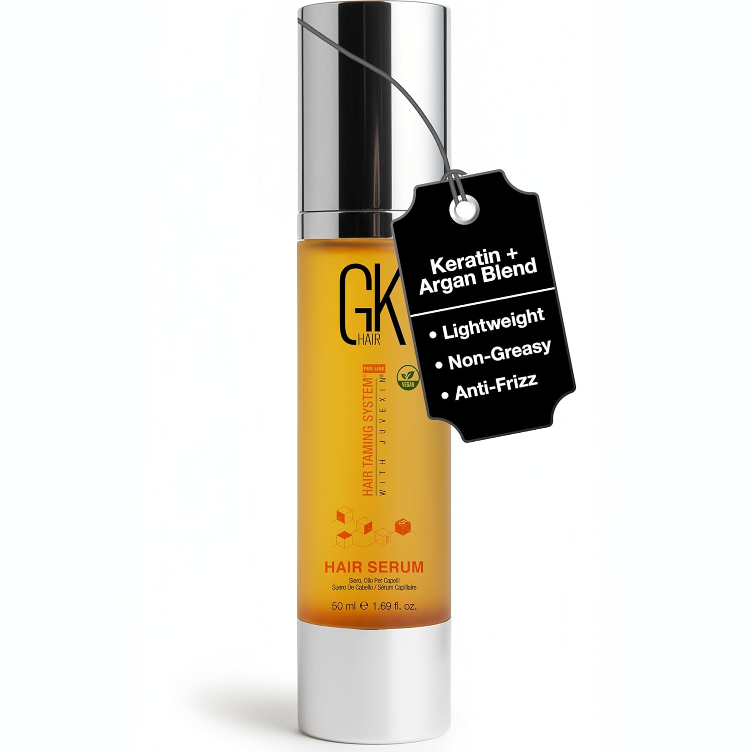GK HAIR Oil Argan Oil Heat Protectant Serum for Frizzy Hair