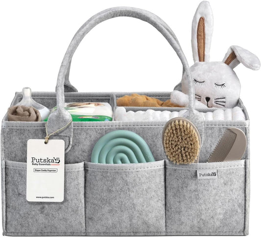 PUTSKA Diaper Caddy - Ultimate Nursery Organizer