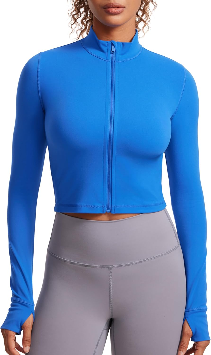 CRZ YOGA Butterluxe Cropped Athletic Jackets for Women