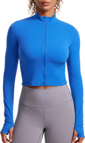 Cropped Butterluxe Athletic Jacket for Women - Slim Fit Track Top