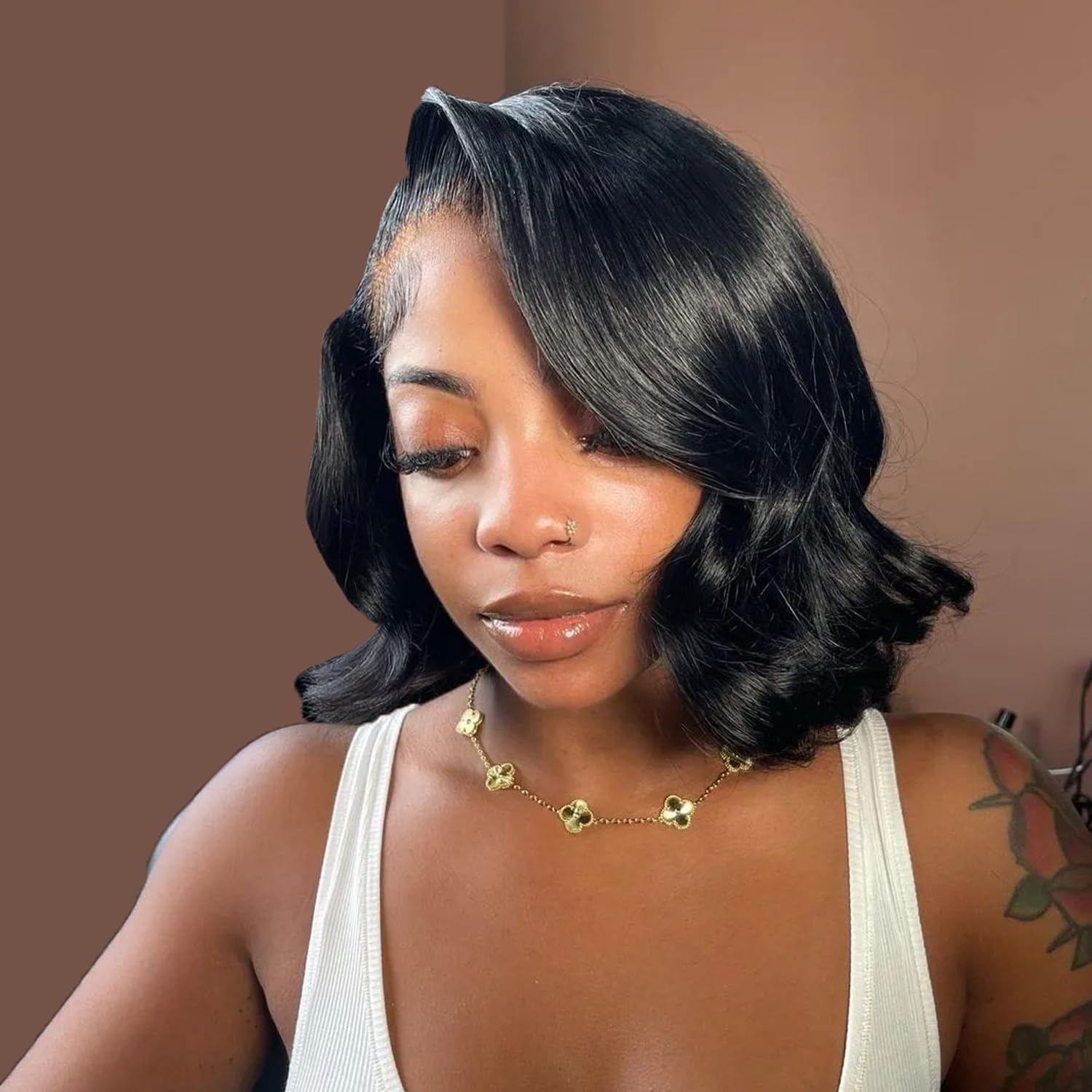 Douyin Bob Wig Human Hair 13x4 Frontal Lace Wig for Women