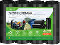 Biodegradable Portable Camping Toilet Bags - Leak-Proof Trash Bags