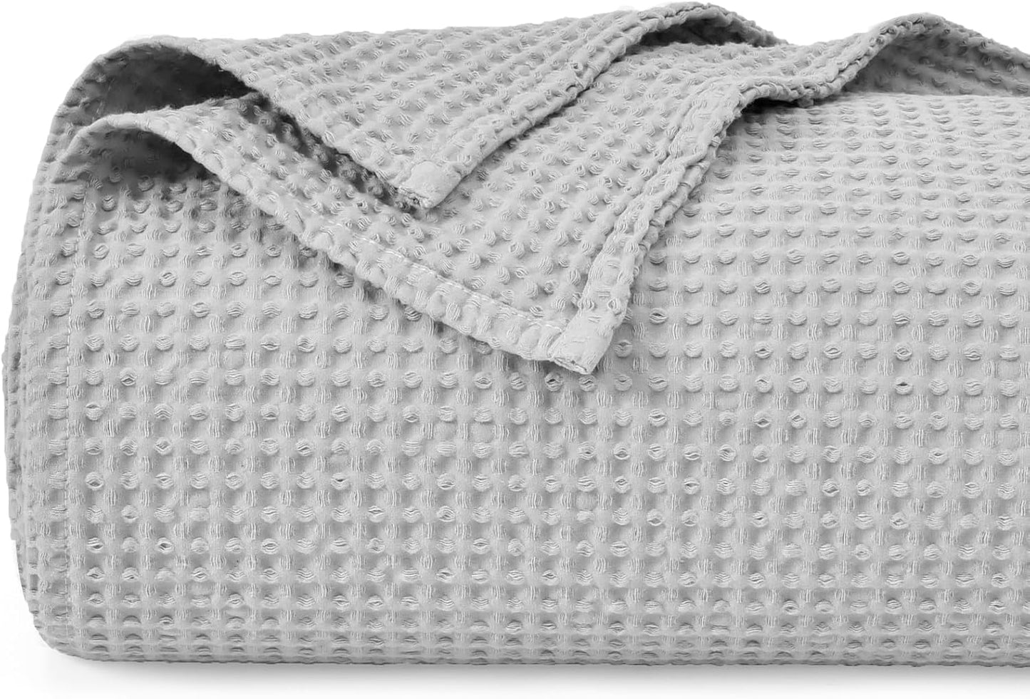 PHF 100% Cotton Waffle Weave Blanket for Cozy Winter Nights