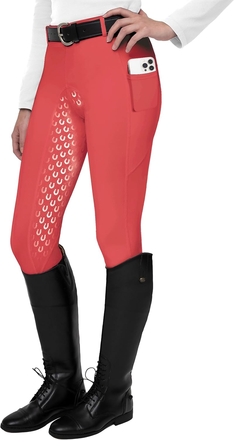 FitsT4 Sports Women's Full Seat Riding Tights with Grip