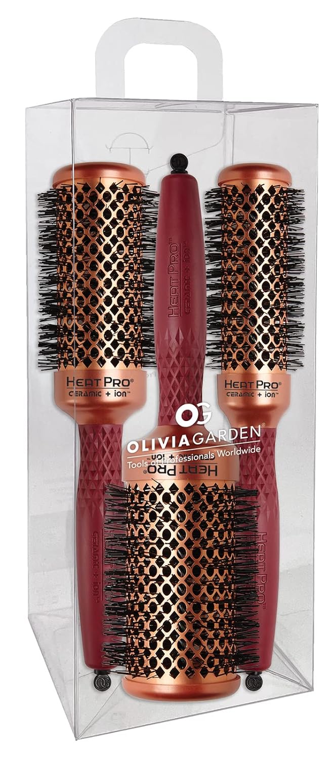 Olivia Garden HeatPro Round Thermal Hair Brush for Perfect Styling