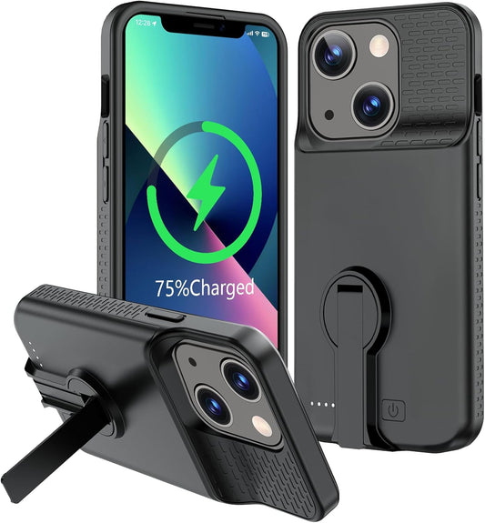 7000mAh Battery Case for iPhone 13/14 Pro with Stand Design