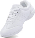 Girls White Cheerleading Dance Shoes Breathable Youth Competition