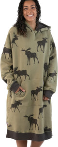 Oversized Hoodie Sweatshirt Dress for Women - Cozy Sleepwear