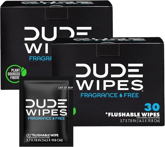 Dude Flushable Wipes - On-The-Go Cleanliness