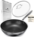 Nonstick 11in Stainless Steel Wok Pan for Perfect Stir-Fry