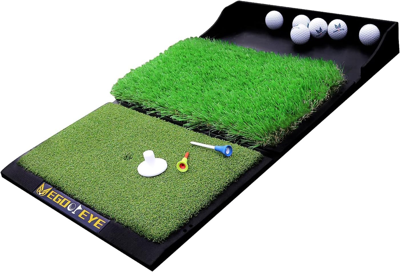 Dual-Turf Golf Practice Mat - Heavy Duty Base
