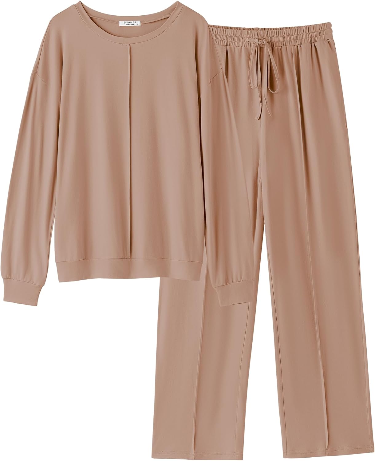 Ekouaer Pajama Sets for Women: Cozy 2 Piece Lounge Wear