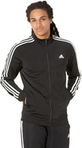 adidas Mens 3S Full-Zip Training Athletic Outerwear Casual Full Zip on
