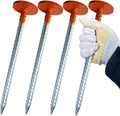 Rebar Survey Marker Stakes - Heavy Duty 12 Inch Hi-Vis Orange