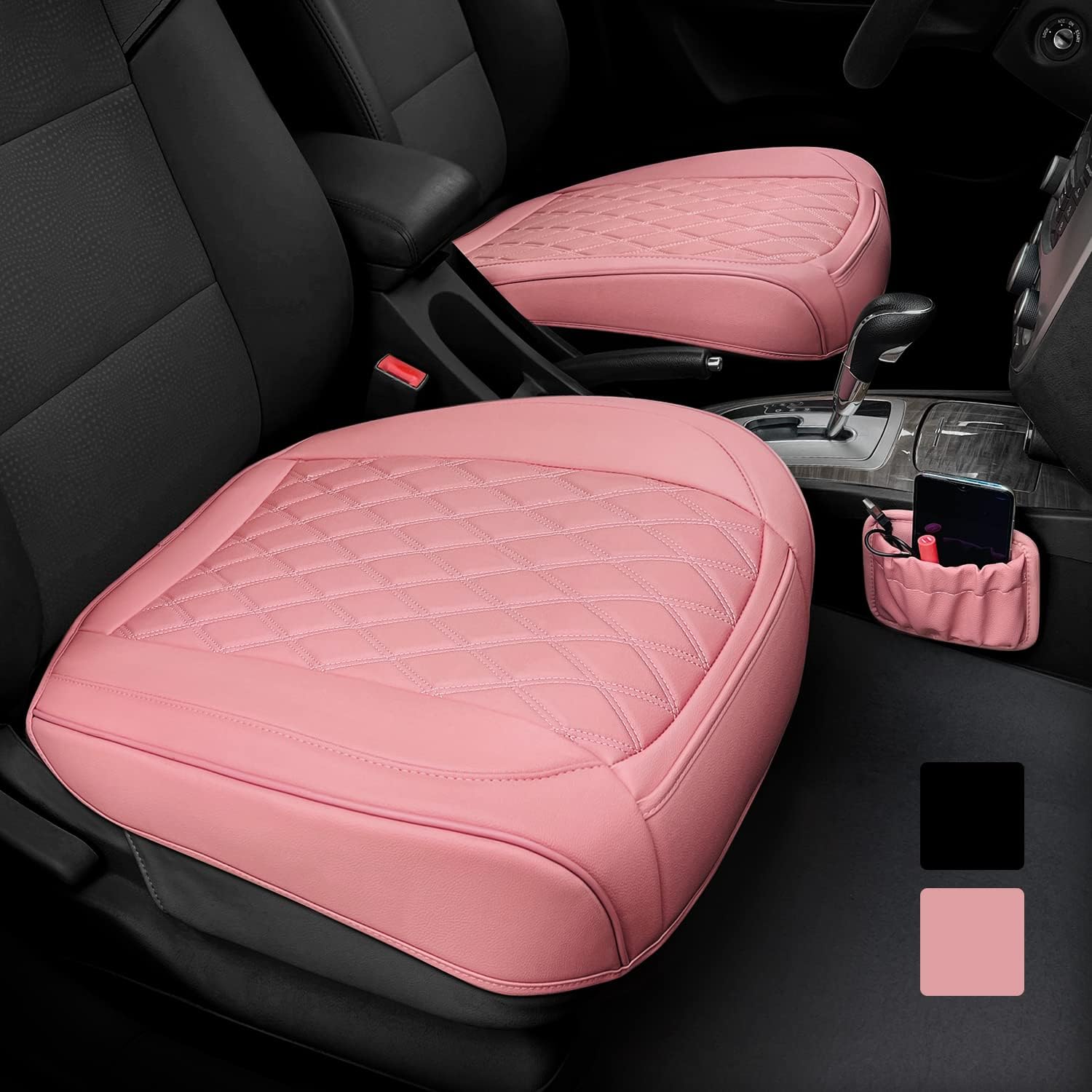 2 Pack Leather Front Car Seat Covers for Ultimate Protection