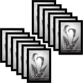 8x12 Picture Frame Set - Polished Plexiglass, Gallery Style