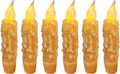 Real Wax Hand Dipped Timer Taper Candles - Rustic Flameless Lights
