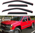 in-Channel Window Visors Rain Guards for 2004-2012 Chevy Colorado Crew