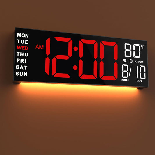 JALL 16-Inch Large Digital Wall Clock with Countdown Timer