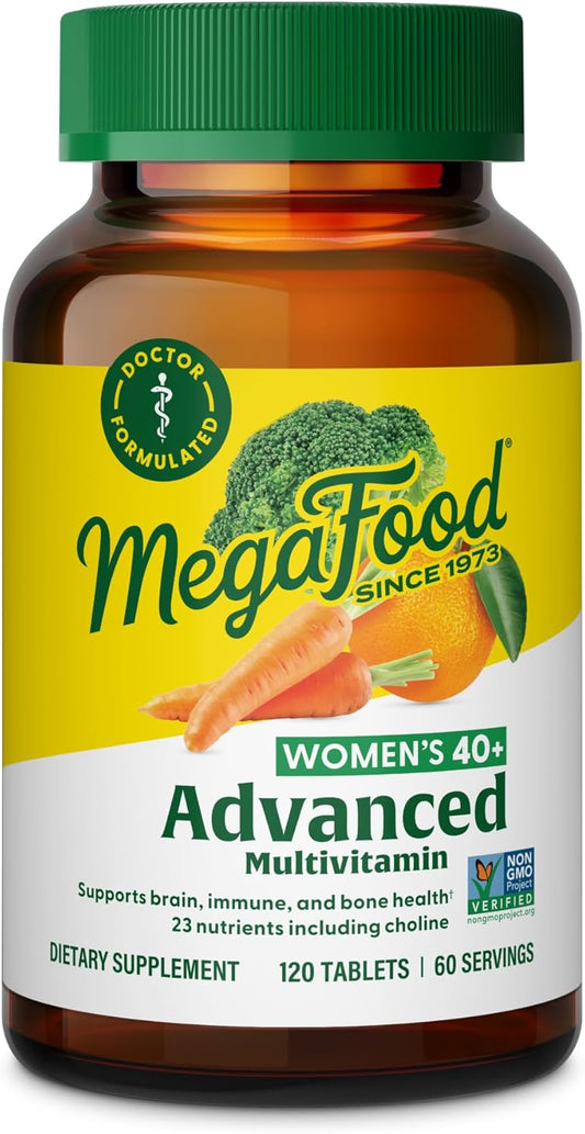 MegaFood Women's 40+ Advanced Multivitamin for Optimal Health