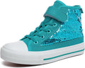 Sparkle Sequins High Top Canvas Sneakers for Kids - Glitter Strap