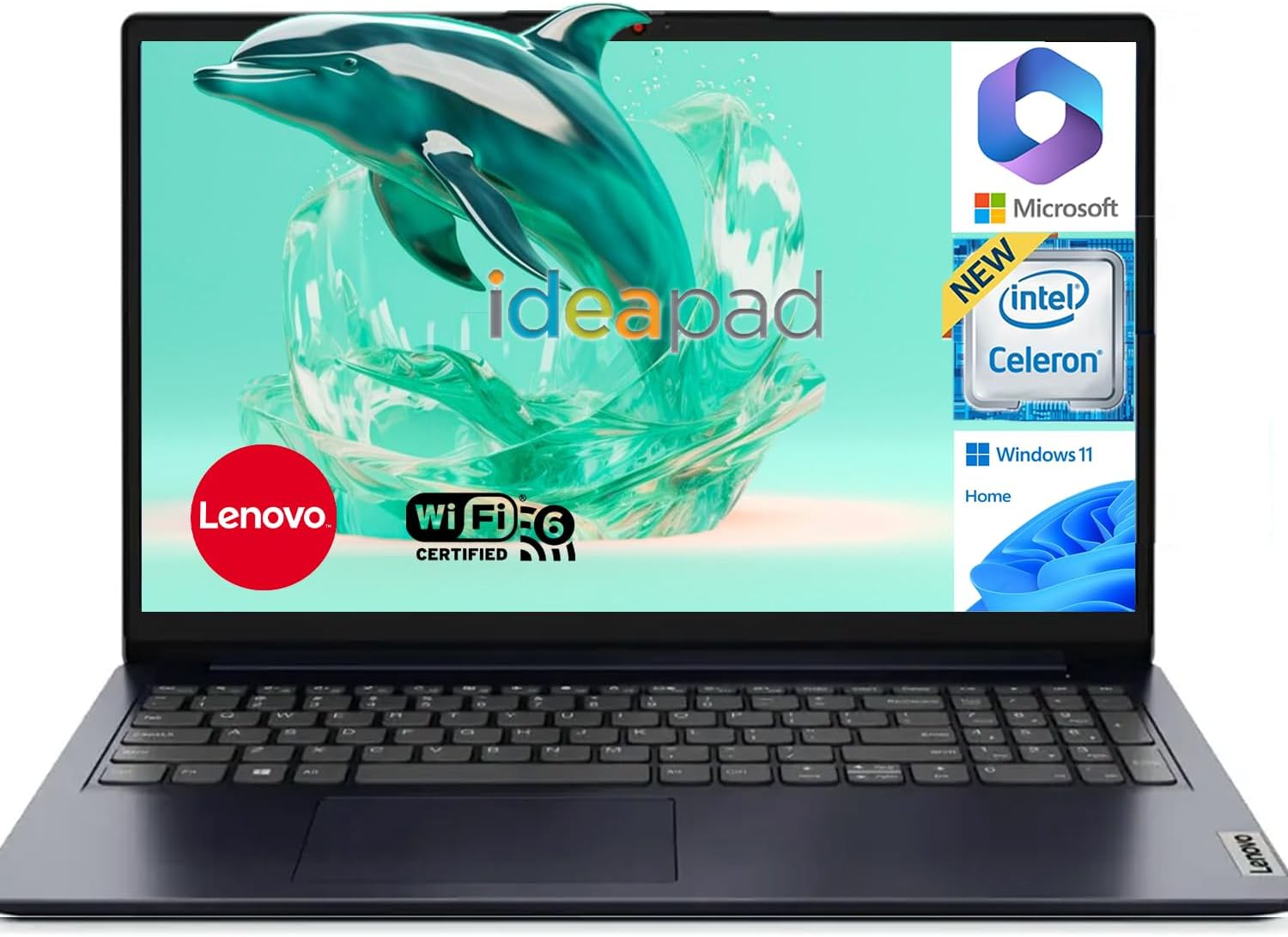 Lenovo IdeaPad 15.6 Inch Laptop with 1-Yr Microsoft 365