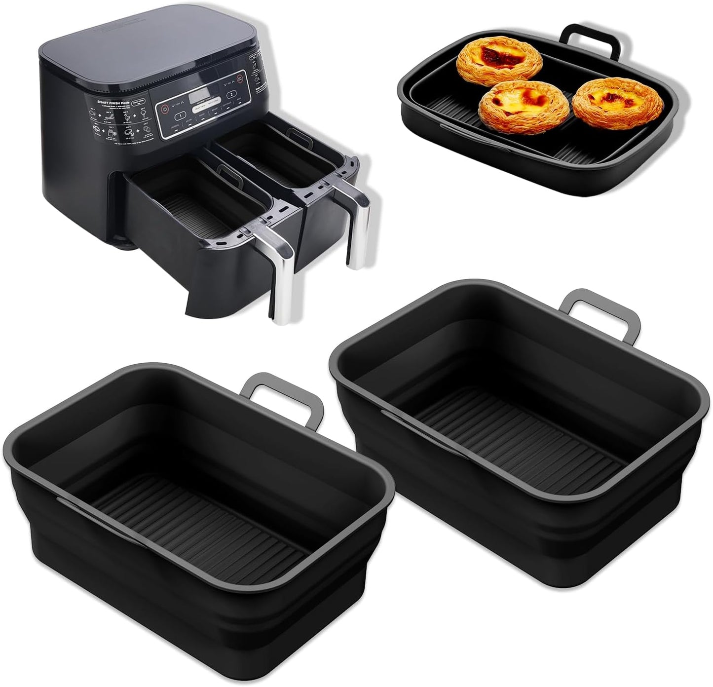 Reusable Silicone Air Fryer Liners Set - Vangerute