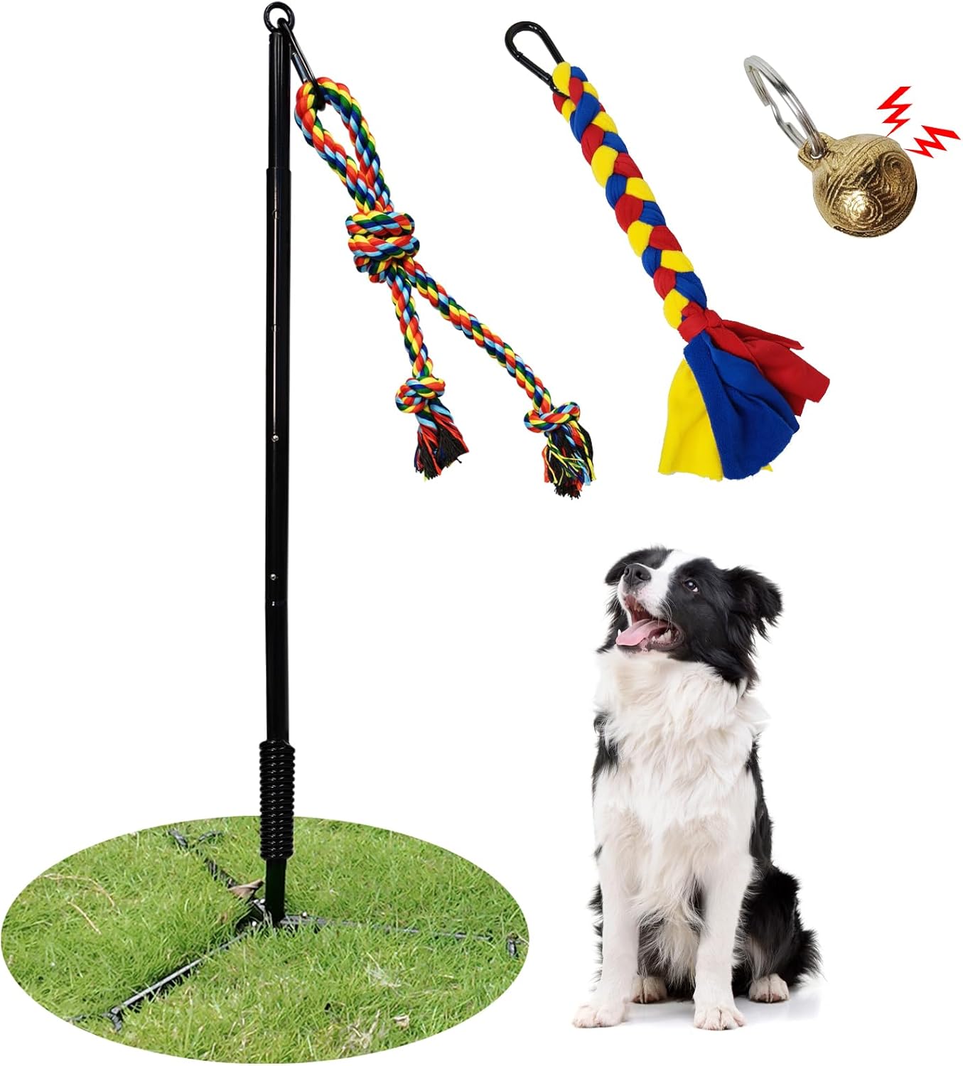 Tether Tug Outdoor Dog Toy for Interactive Play and Exercise