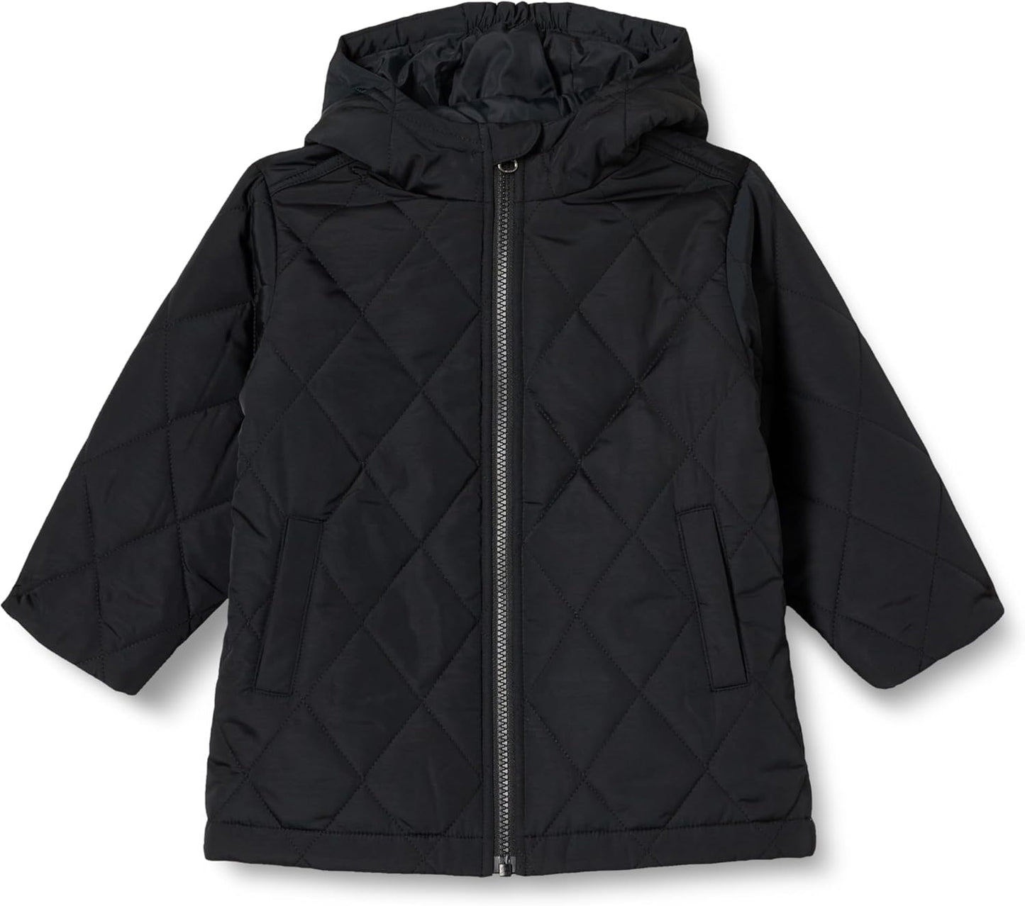 Unisex Kids Long Quilted Jacket for Cold Weather Adventures
