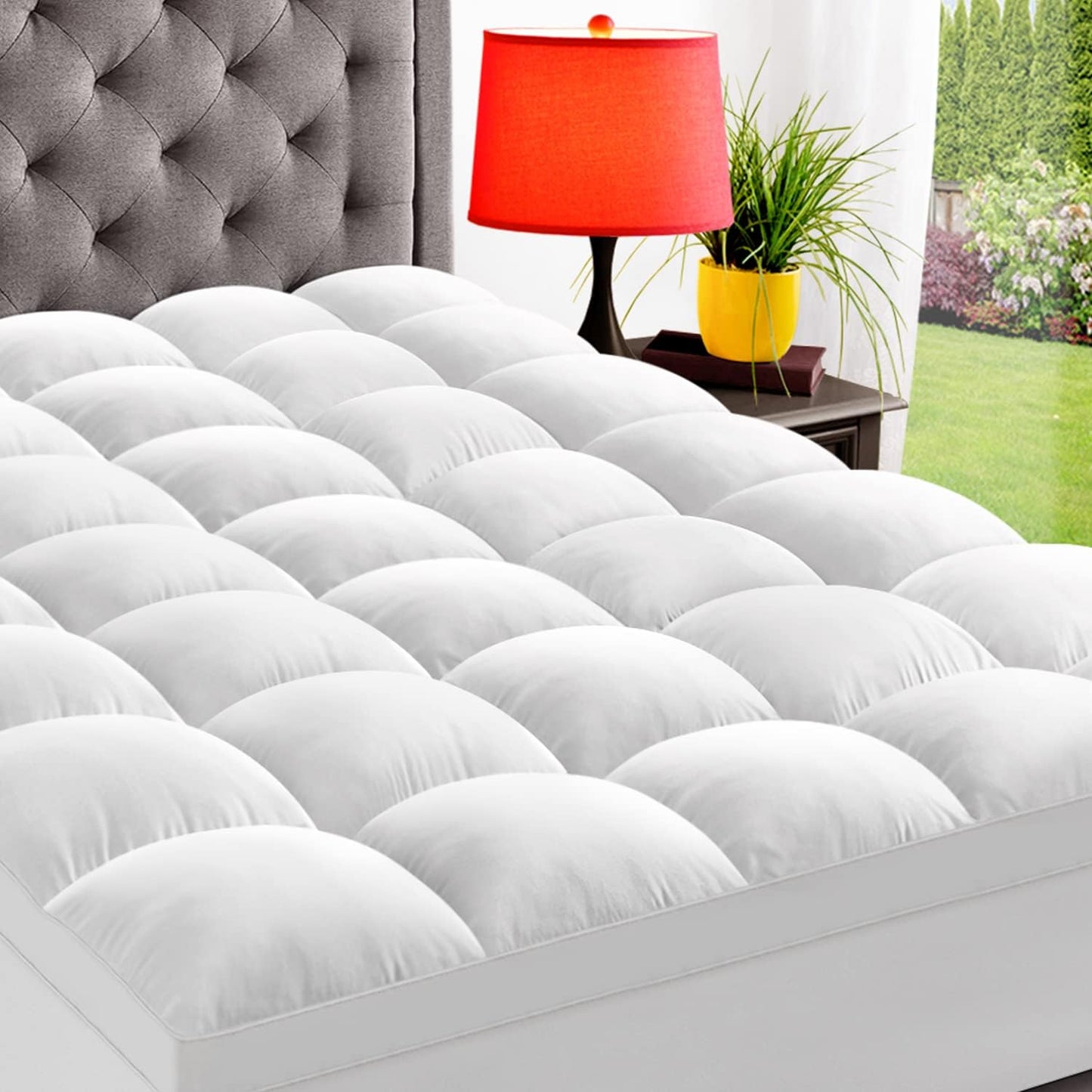 ELEMUSE Twin Mattress Topper for Back Pain Relief and Comfort