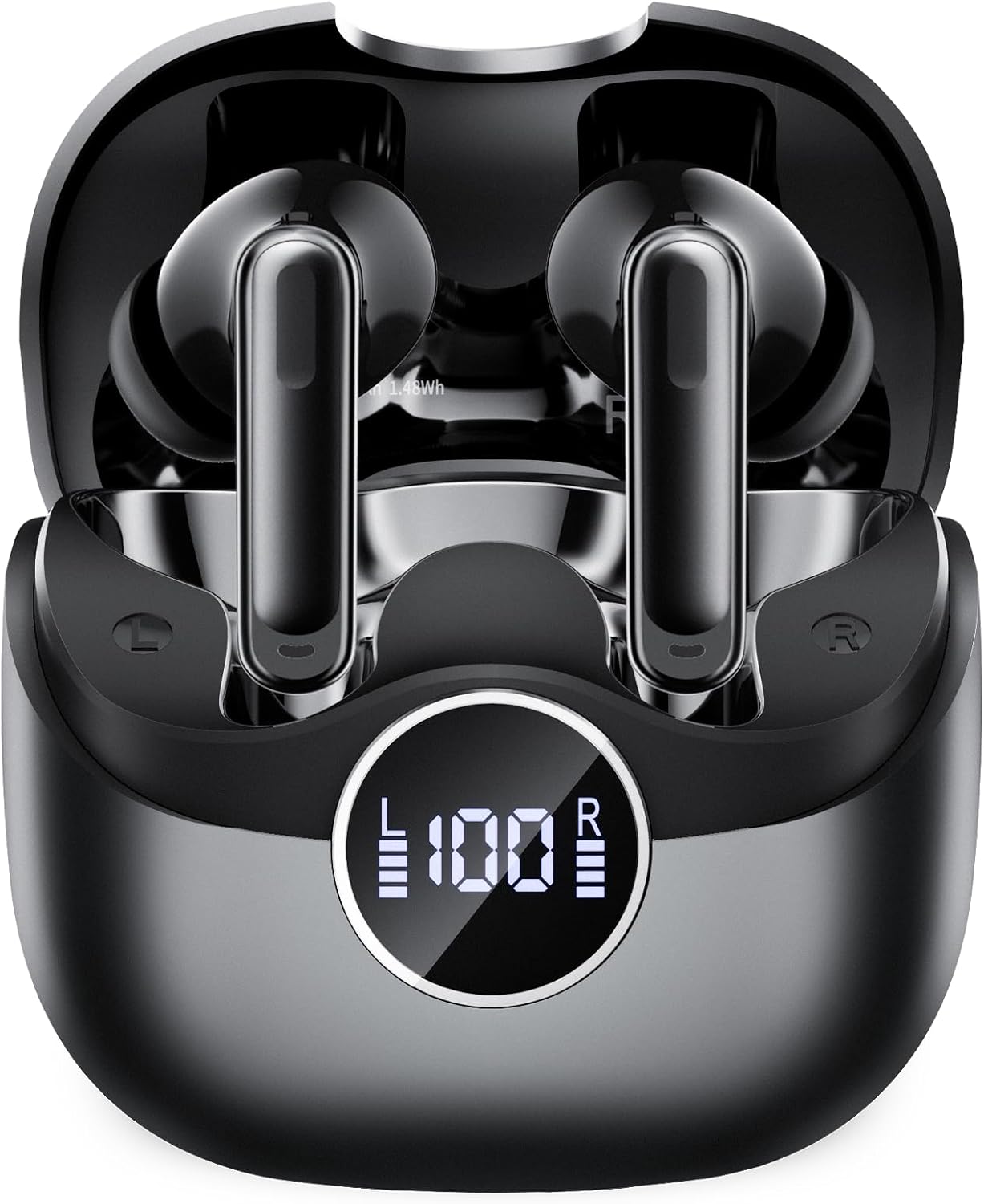 Adaptive Hybrid Active Noise Canceling Wireless Earbuds with Bass