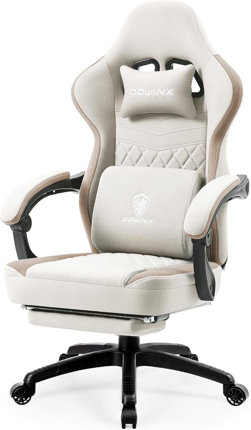 Dowinx Gaming Chair with Pocket Spring Cushion and Footrest