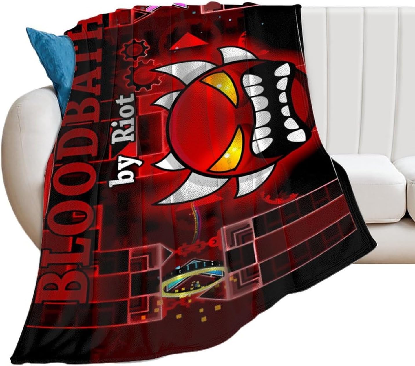 Cozy Geometry Anime Throw Blanket 50x60