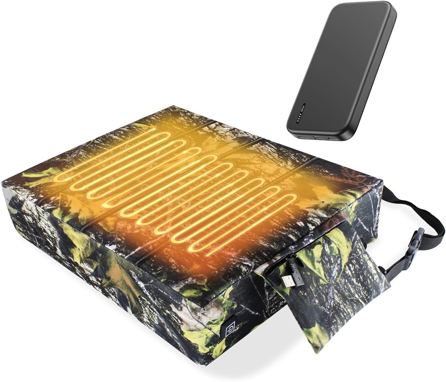 Heated Hunting Seat Cushion Pad with Adjustable Temperature Control